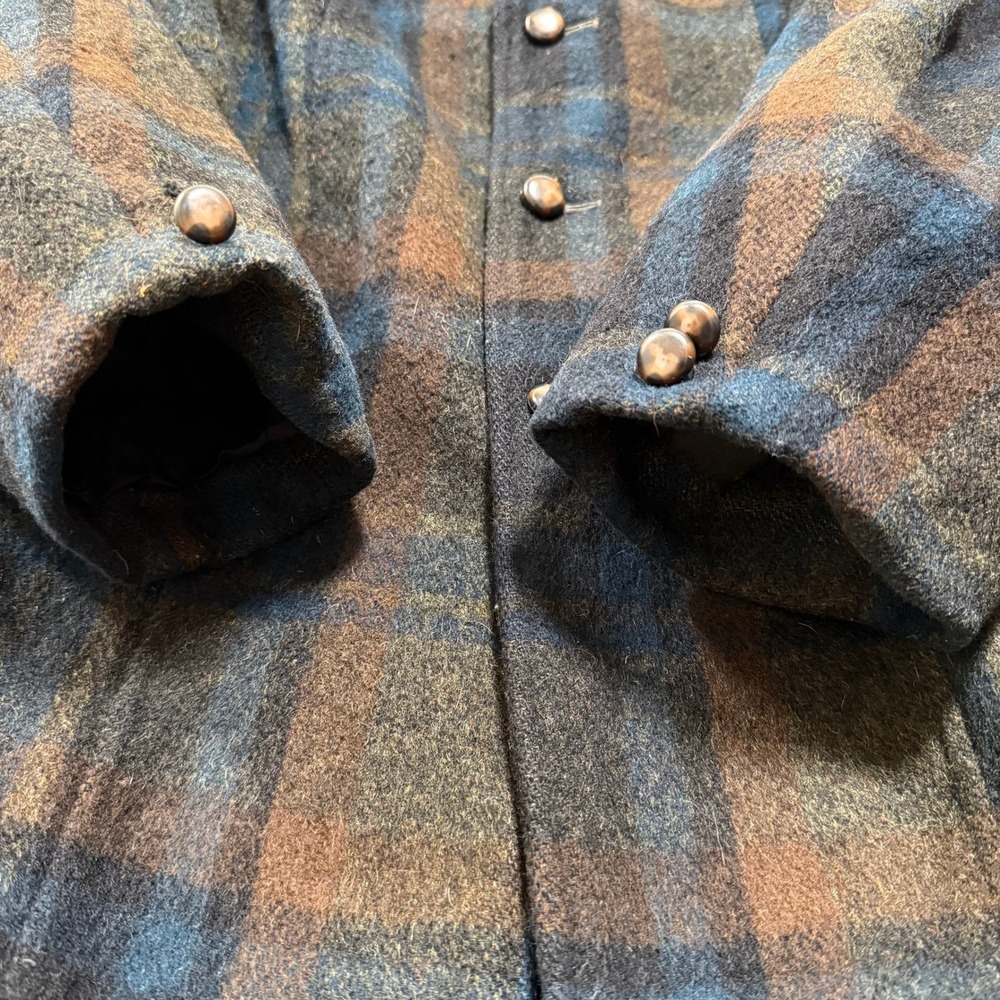Vintage 50s Field & Stream Wool Plaid Western Ranchwear Blazer Jacket Men 40L - Picture 8 of 15